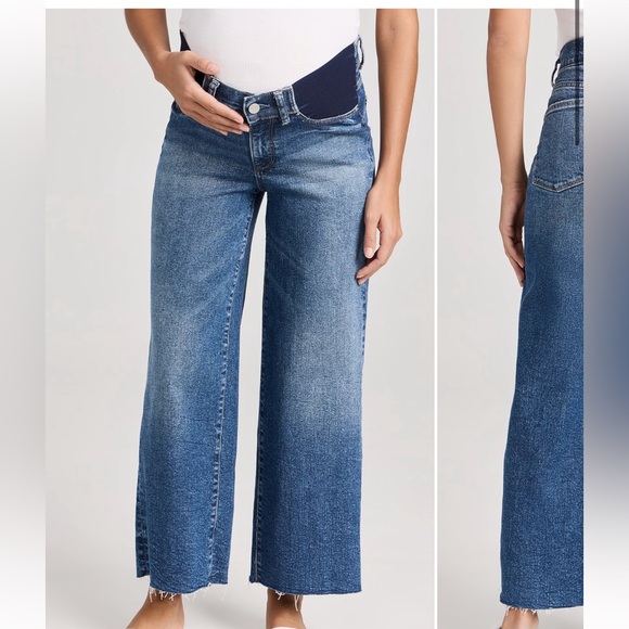 DL1961 Hepburn Maternity Wide Leg Jeans - Picture 1 of 5